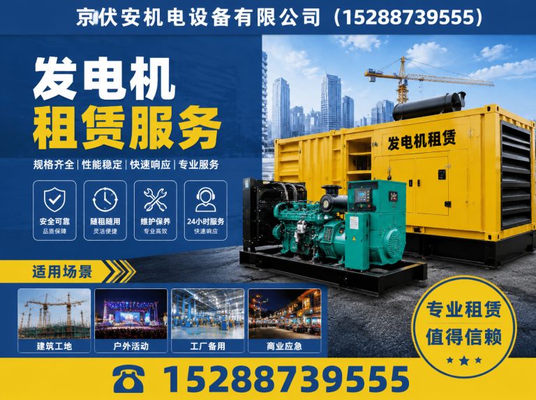 广元发电机租赁展示图